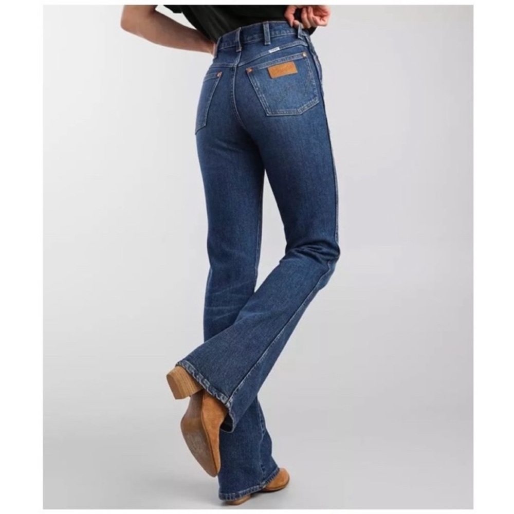 Wrangler Westward 626 High Rise Boot Jean In Dusty Dark 36" Length Rare Size 31